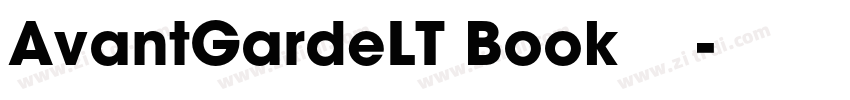 AvantGardeLT Book 粗体字体转换